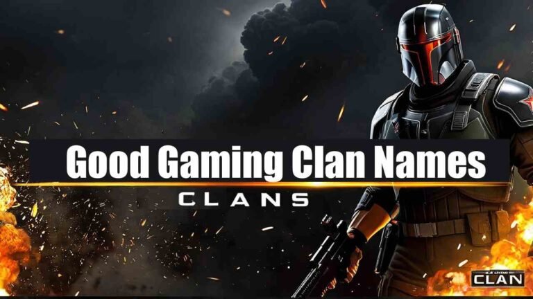 Good Gaming Clan Names